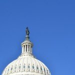 Statue of Lady Freedom atop the U.S. Capitol Building